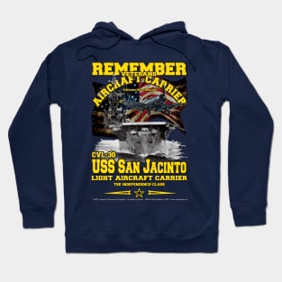 USS SAN JACINTO CVL-30 Light Aircraft Carrier Hoodie